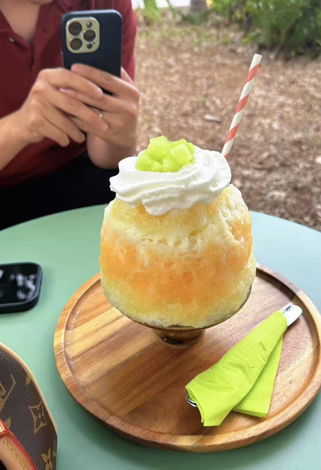 melon kakigori from koko kakigori mills district orlando