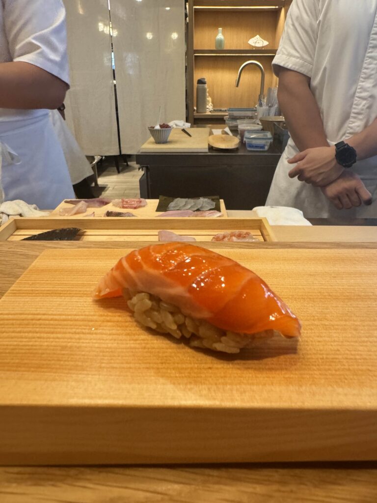 Picture of masu nigiri at Okonomi