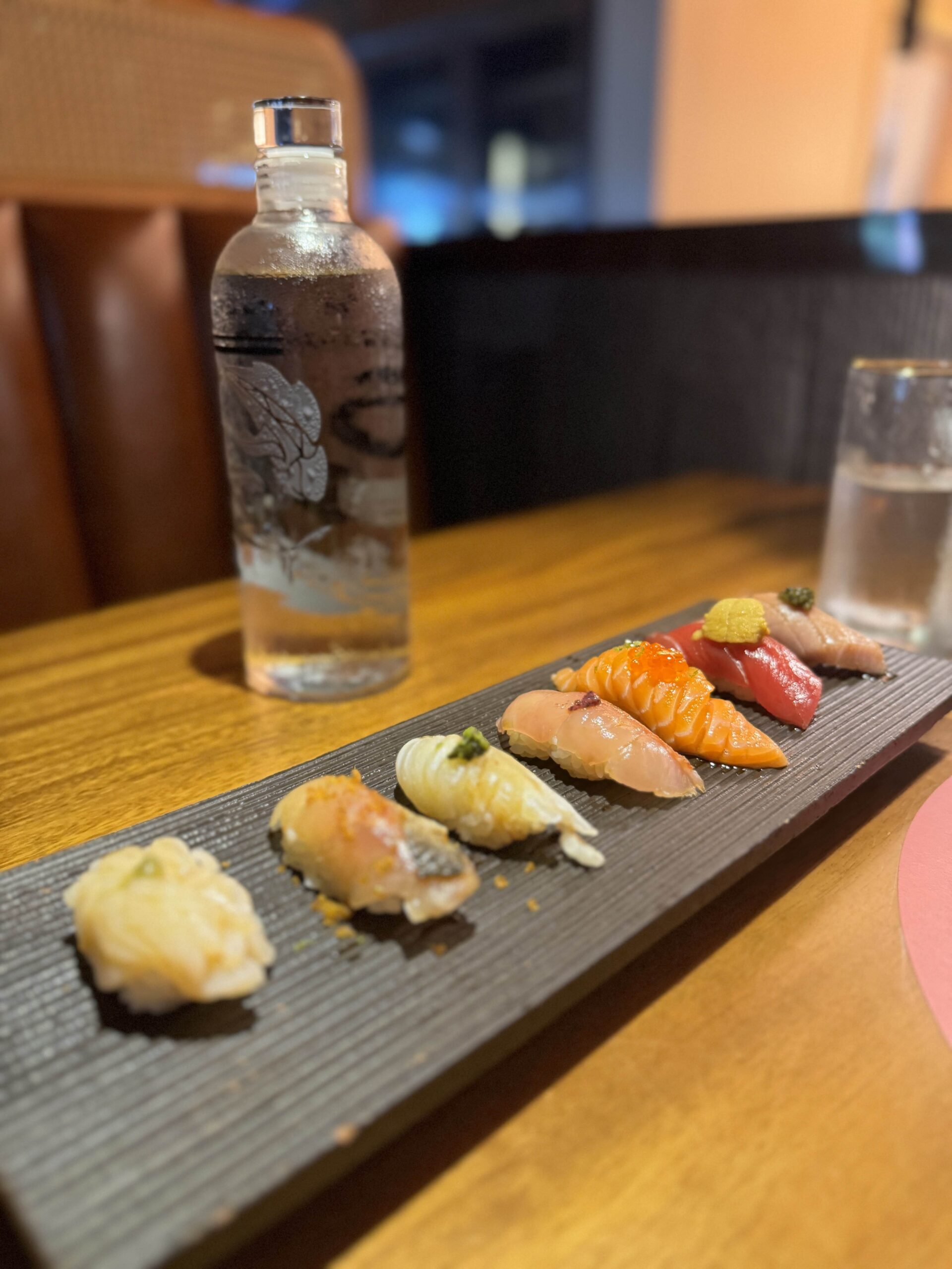 Picture of nigiri tasting menu
