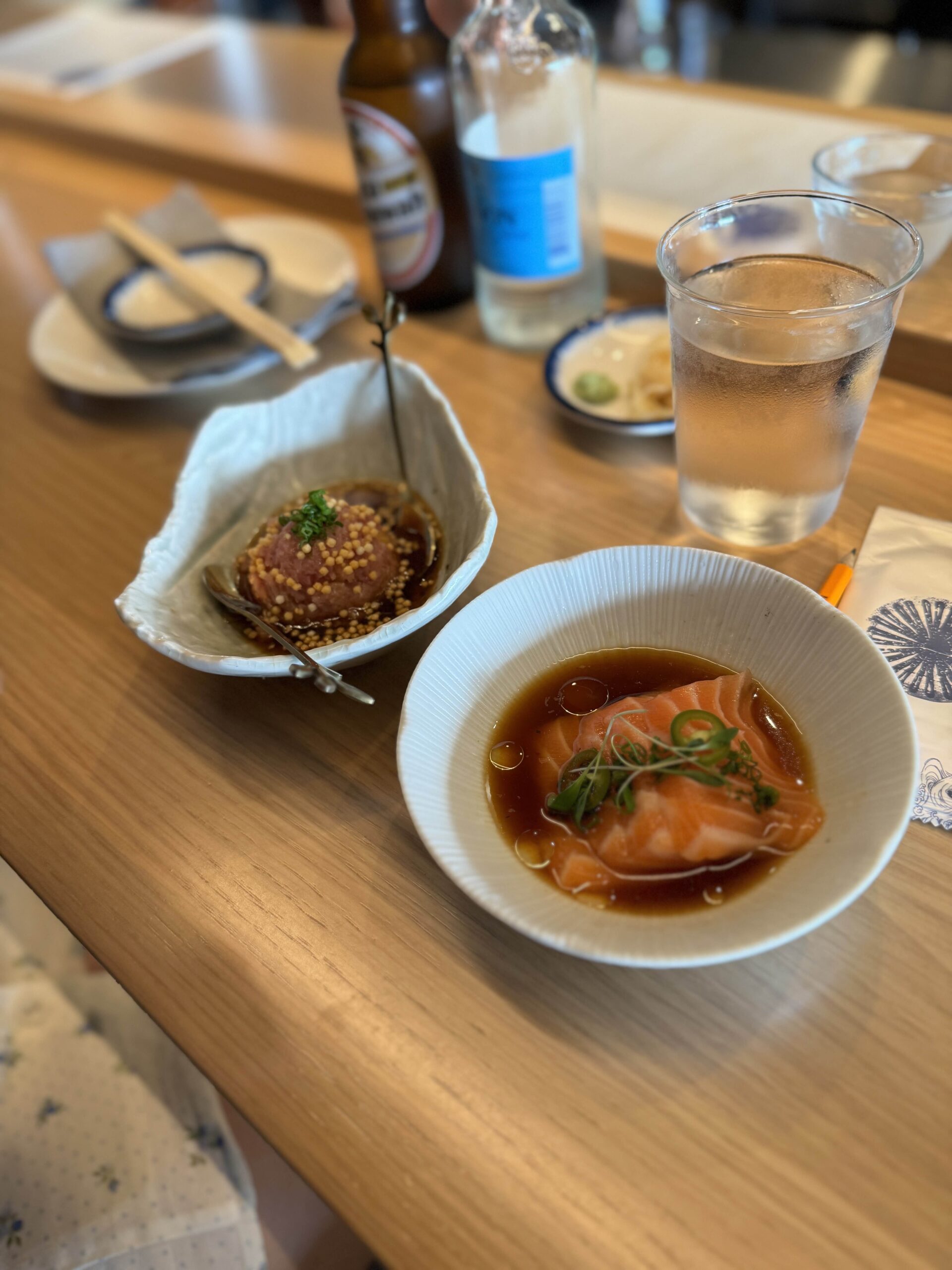 Picture of Salmon Sashimi and Tuna Tartare