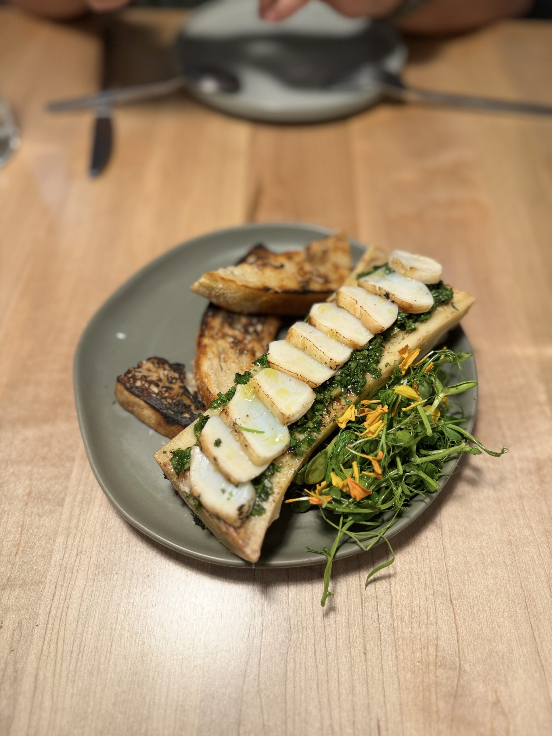 Coro Restaurant's scallop and bone marrow