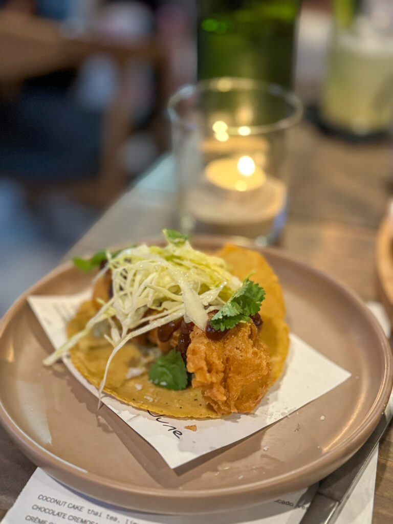 june restaurant's fish taco