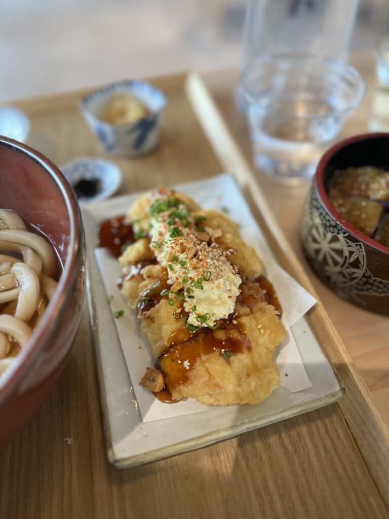 zaru nanban chicken tempura cutlet