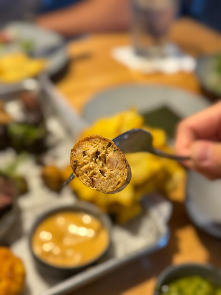 crocante chicken longaniza